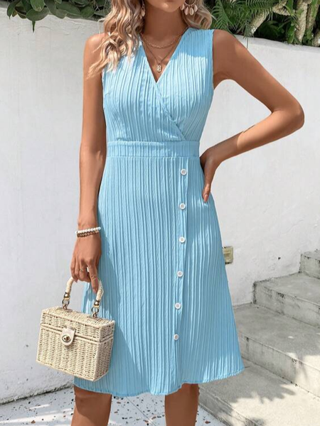 

Casual Plain Loose Dress With No Belt, Black, Dresses
