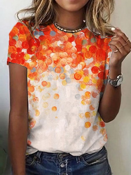 

Casual Ombre T-Shirt, Orange, T-Shirts