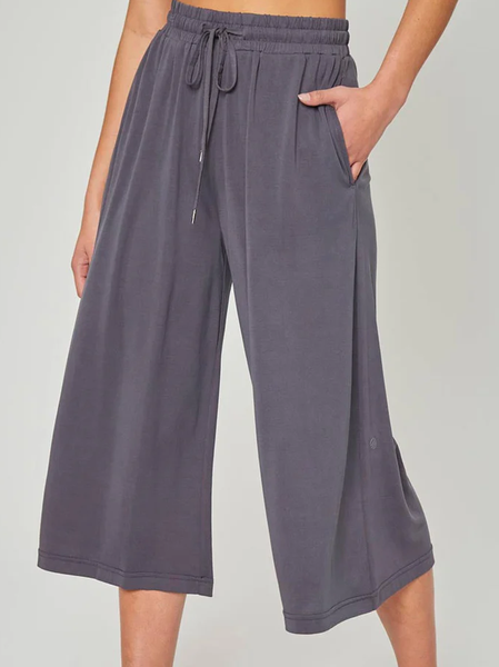 

Sports Loose Plain Pants, Deep gray, Pants