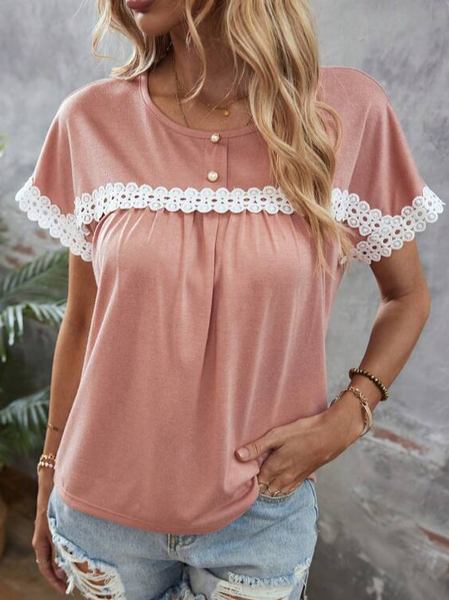 

Simple Regular Fit Plain Buckle Shirt, Pink, Shirts & Blouses