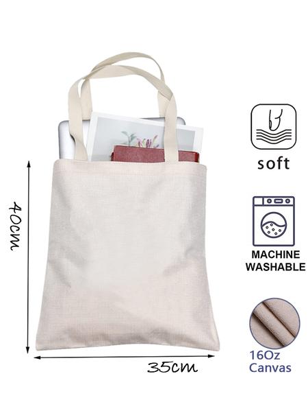 

Women's Cute Dog Simple Sunflower Shopping Tote, White, Bags