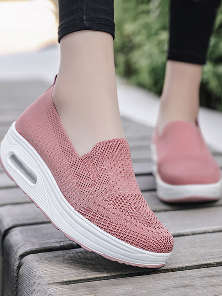 

Women's Orthopedic Sneakers, Mesh Up Stretch Platform Sneakers, Comfortable Casual Fashion Sneaker Walking Shoes, Pink, Sneakers