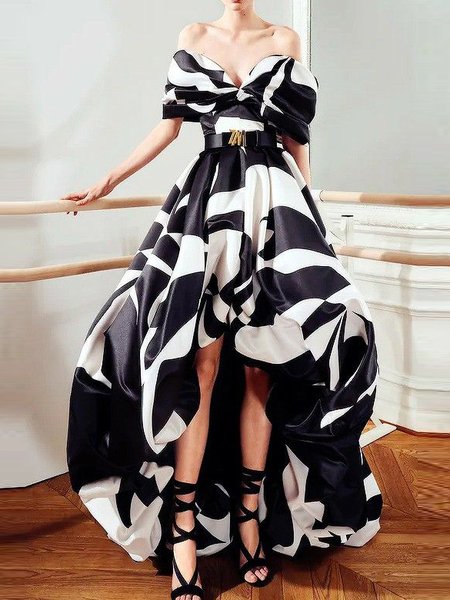 

Party Strapless Elegant Dress, As picture, Maxi Dresses