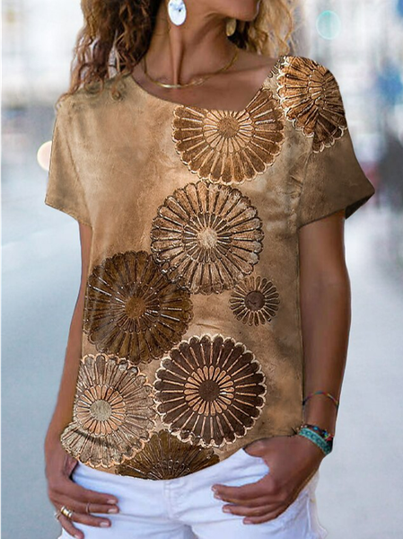 

Asymmetrical Ethnic Casual Loose Shirt, Khaki, Shirts & Blouses