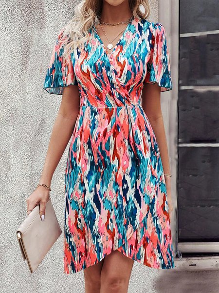 

Cross Casual Ombre Regular Fit Dress, Blue, Casual Dresses