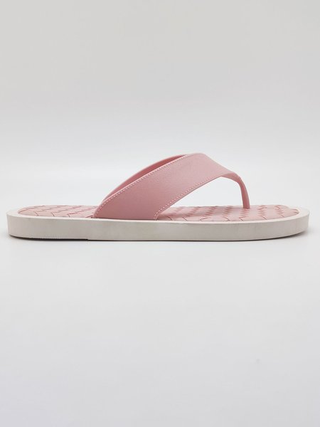 

Summer Vacation Floral Beach Flip Flops, Pink, Slippers