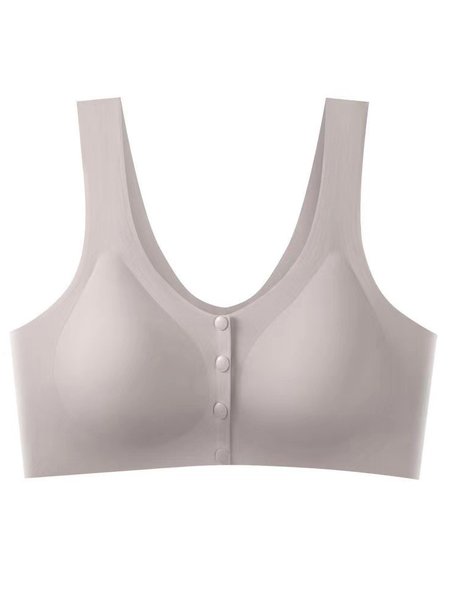 

Casual Plain Bra & Bralette, Coffee, Trendy Bras