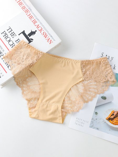

Breathable Comfortable Lace Ice Silk Sexy Panties, Nude, Panties