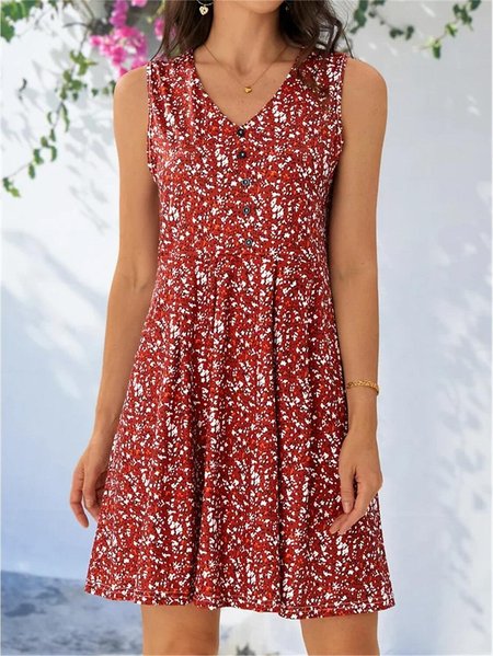 

Jersey Casual Ruched Dress With No, White-red, Dresses