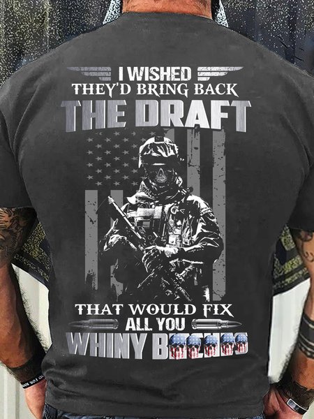 

Men's proud Veteran Letters Casual T-Shirt, Deep gray, T-shirts