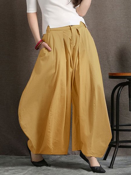 

Urban Oversize Plain Cargo Pants, Khaki, Cargo Pants
