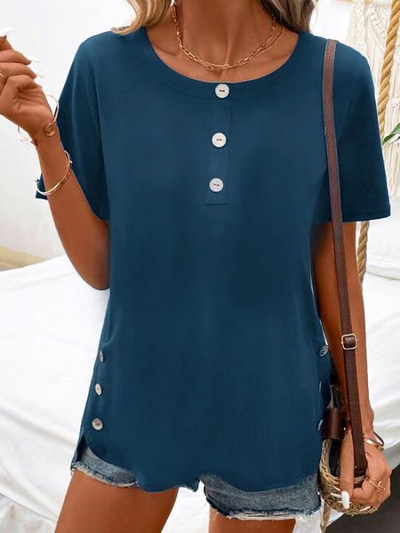 Casual Buttoned Loose Shirt