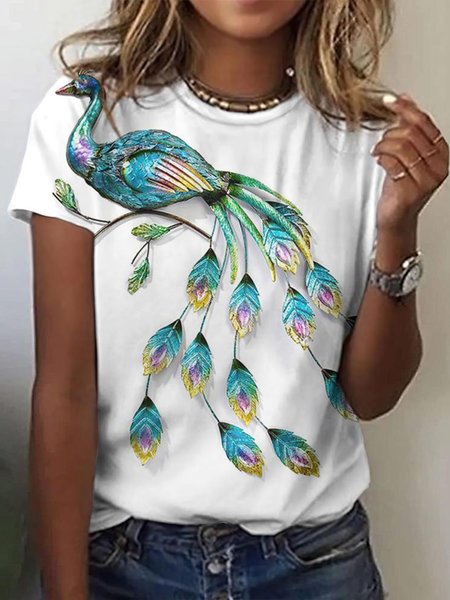 

Crew Neck Regular Fit Simple T-Shirt, Multicolor, T-Shirts