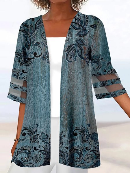 

Ethnic Casual Two-Piece Set, Green, Suit Set