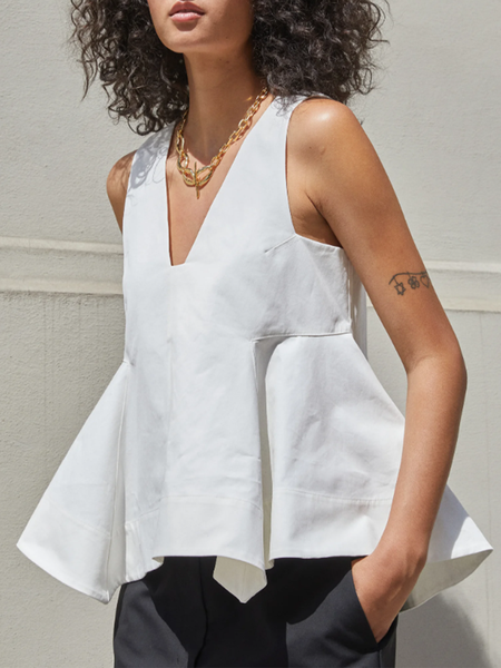 

Urban Plain Tank Top, White, Tanks and Camis