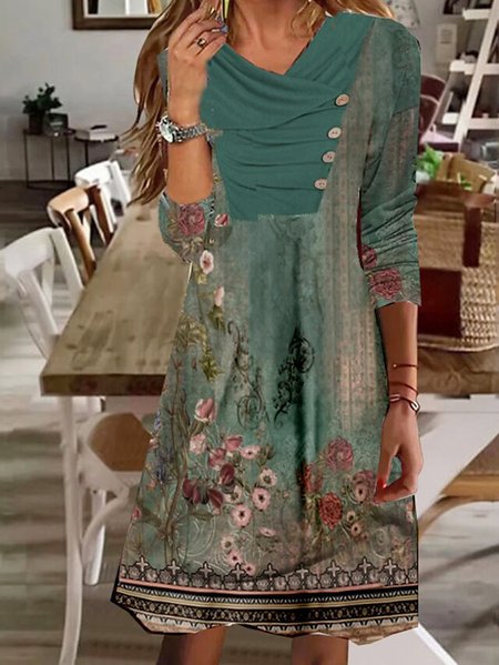 

Others Loose Ethnic Dress, Green, Dresses