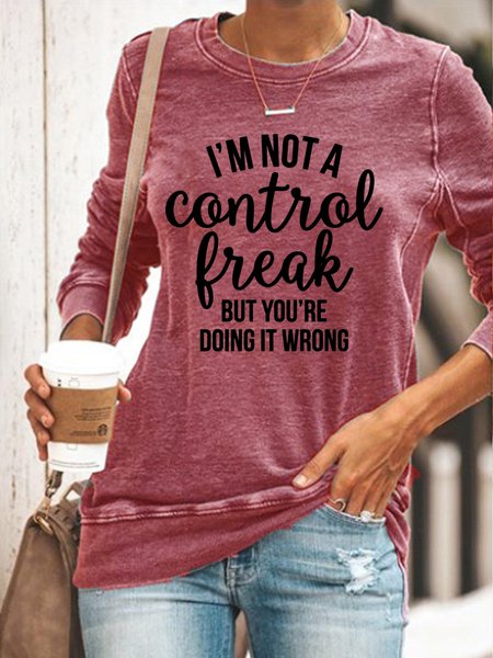 

Casual Text Letters Regular Fit Crew Neck Sweatshirt, Rose gold, Sweatshirts & Hoodies