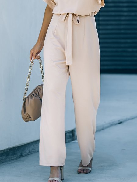 

Loose Casual Sweatpants & Joggers, Apricot, Pants