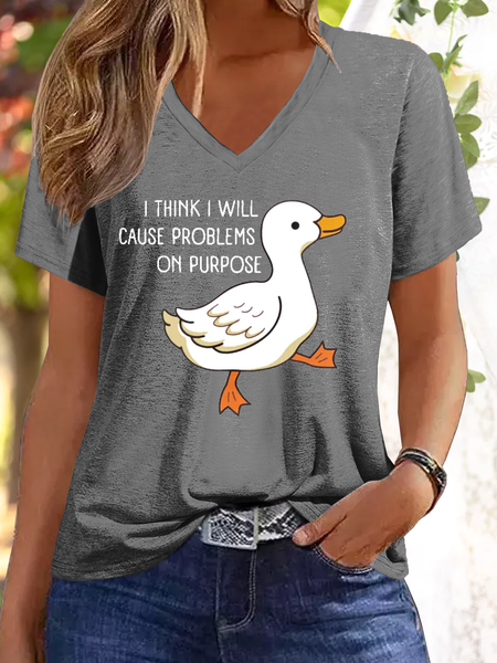 

Women’s Funny Word Casual Regular Fit T-Shirt, Deep gray, T-shirts