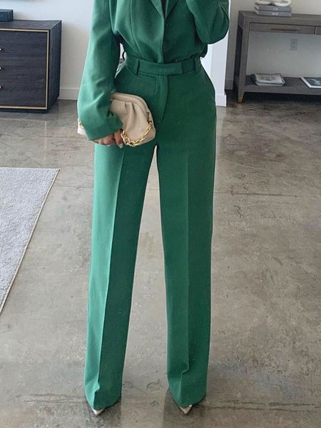 

Urban Plain Regular Fit Fashion Pants, Green, Pants