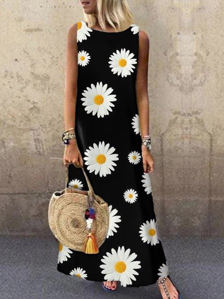 

Casual Abstract Crew Neck Dress, Black-yellow, Dresses