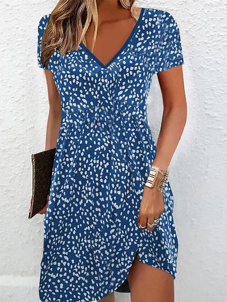 

Regular Fit Casual Knitted Dress, Blue, Dresses