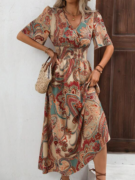 

Cashew Flowers Regular Fit Ethnic Dress, Pink, Dresses