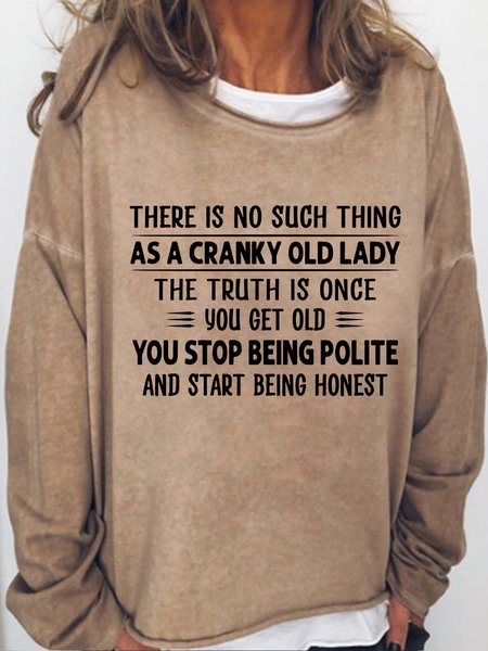 

Women's There Is No Such Thing Casual Sweatshirt, Light brown, Hoodies&Sweatshirts