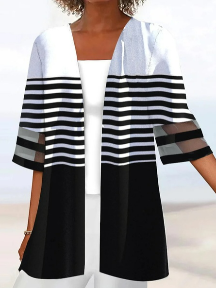 

Wrap Casual Loose Kimono, White, Cardigans