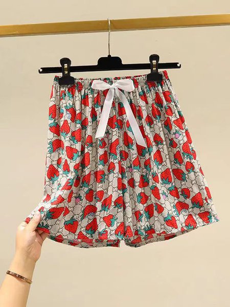 

Loose Cotton-Blend Printing Casual Lounge Bottom, Color17, Loungewear & Sleepwear
