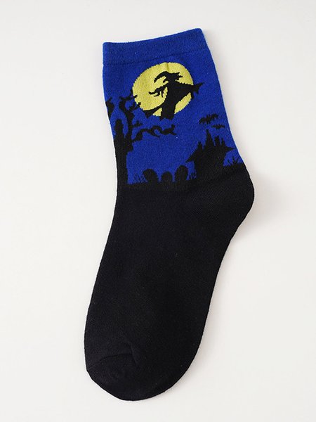 

Halloween Mid Tube Socks, Blue, Socks