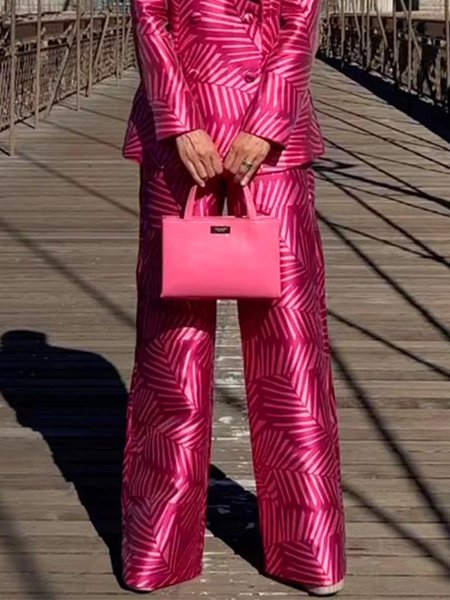 

Urban Regular Fit Straight Fashion Pants, Deep pink, Pants