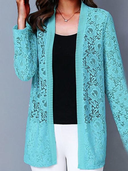 

Loose Casual Wrap Cardigan, Blue, Cardigans