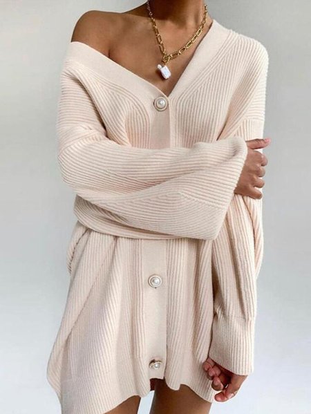

Casual Wool/Knitting Cardigan, Camel, Sweaters