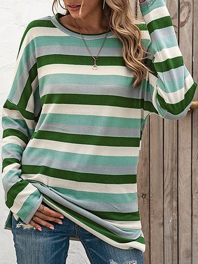 

Casual Crew Neck T-Shirt, Green, T-Shirts