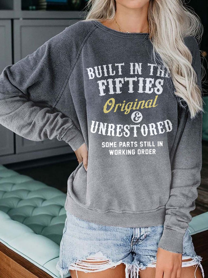 

Knitted Casual Crew Neck Ombre Shirt, Gray, Sweatshirts & Hoodies
