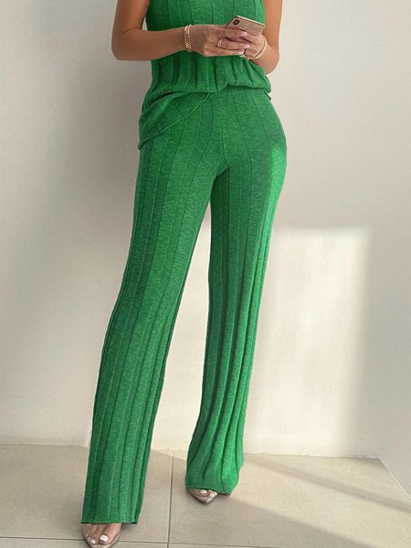 

Regular Fit Urban Plain Pants, Green, Pants