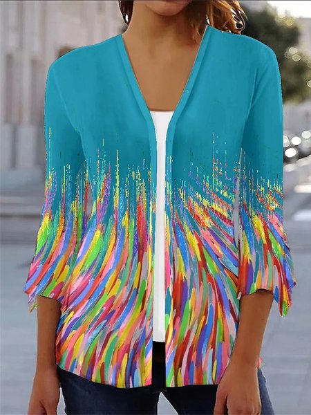 

Casual Ombre Wrap Shirt, Blue, Shirts & Blouses
