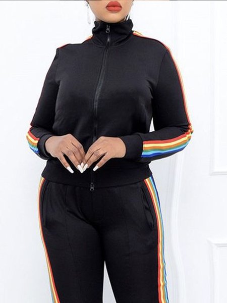 

Casual Shawl Collar Regular Fit Color Block Jacket, Black, Jackets