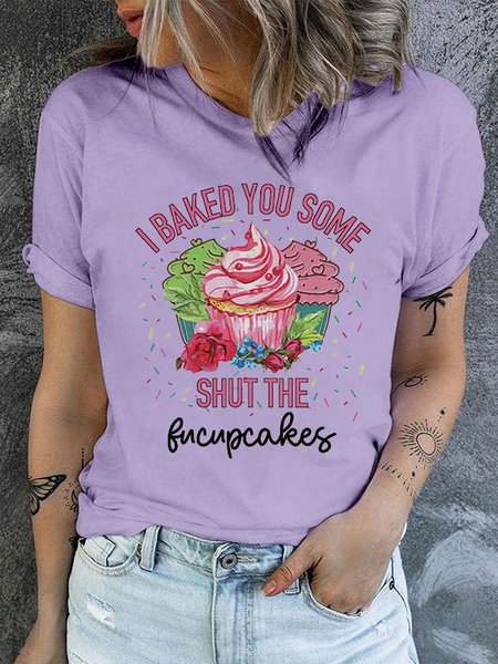 

Womens Funny Sarcasm Casual T-Shirt, Purple, T-shirts