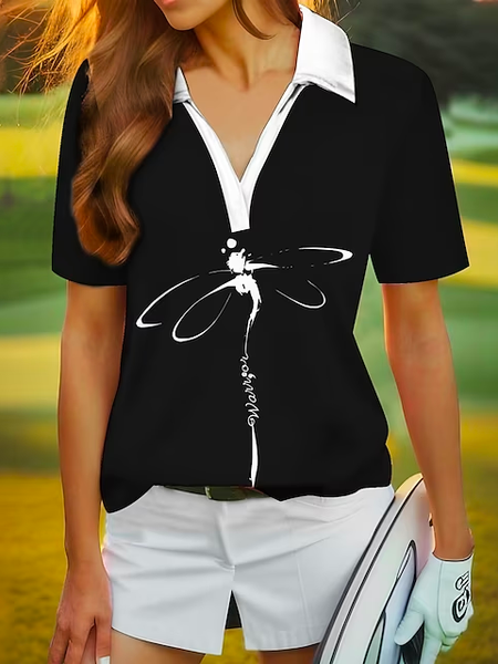

Cotton V Neck Loose Casual T-Shirt, Black, T-Shirts