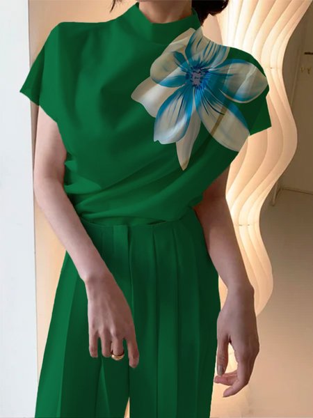 

Urban Floral Regular Fit Shirt, Green, Blouses and Shirts