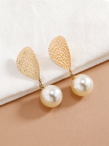 

Fashionable Imitation Pearls Stud Earrings, As picture, Earrings