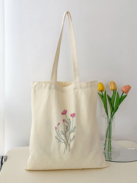 Off-White Floral Graphic Shopper, Bags