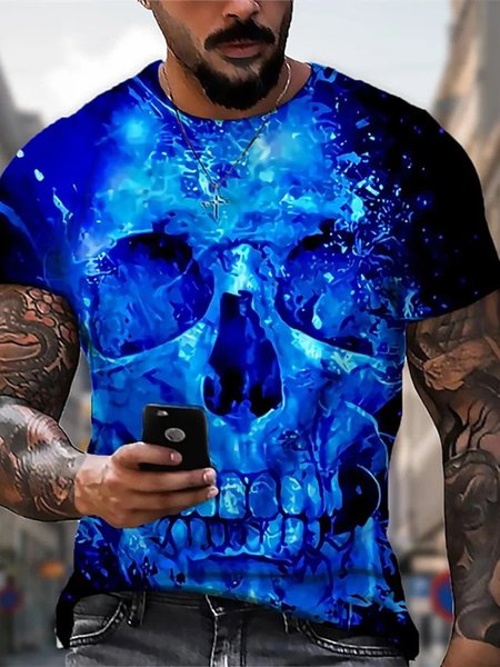 

Casual Crew Neck T-Shirt, Color6, T-Shirts