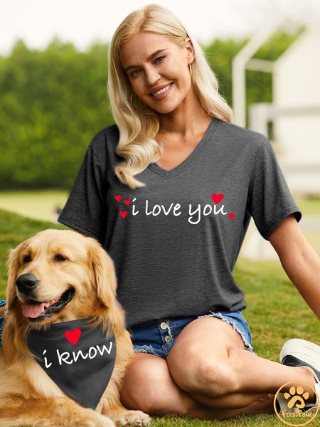 

Women’s lover V Neck Regular Fit Casual T-Shirt, Gray, T-shirts