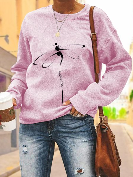 

Crew Neck Casual Sweatshirt, Pink, Sweatshirts & Hoodies
