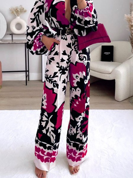 

Plants Regular Fit Urban Fashion Pants, Deep pink, Pants
