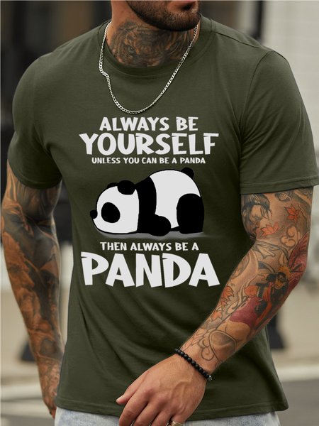 

Men's graphic humor printed T-shirt, Army green, T-shirts