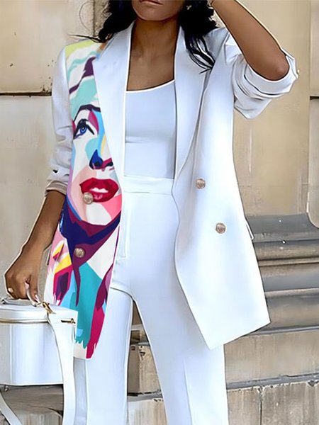 

Urban Shawl Collar Regular Fit Blazer, As picture, Blazers